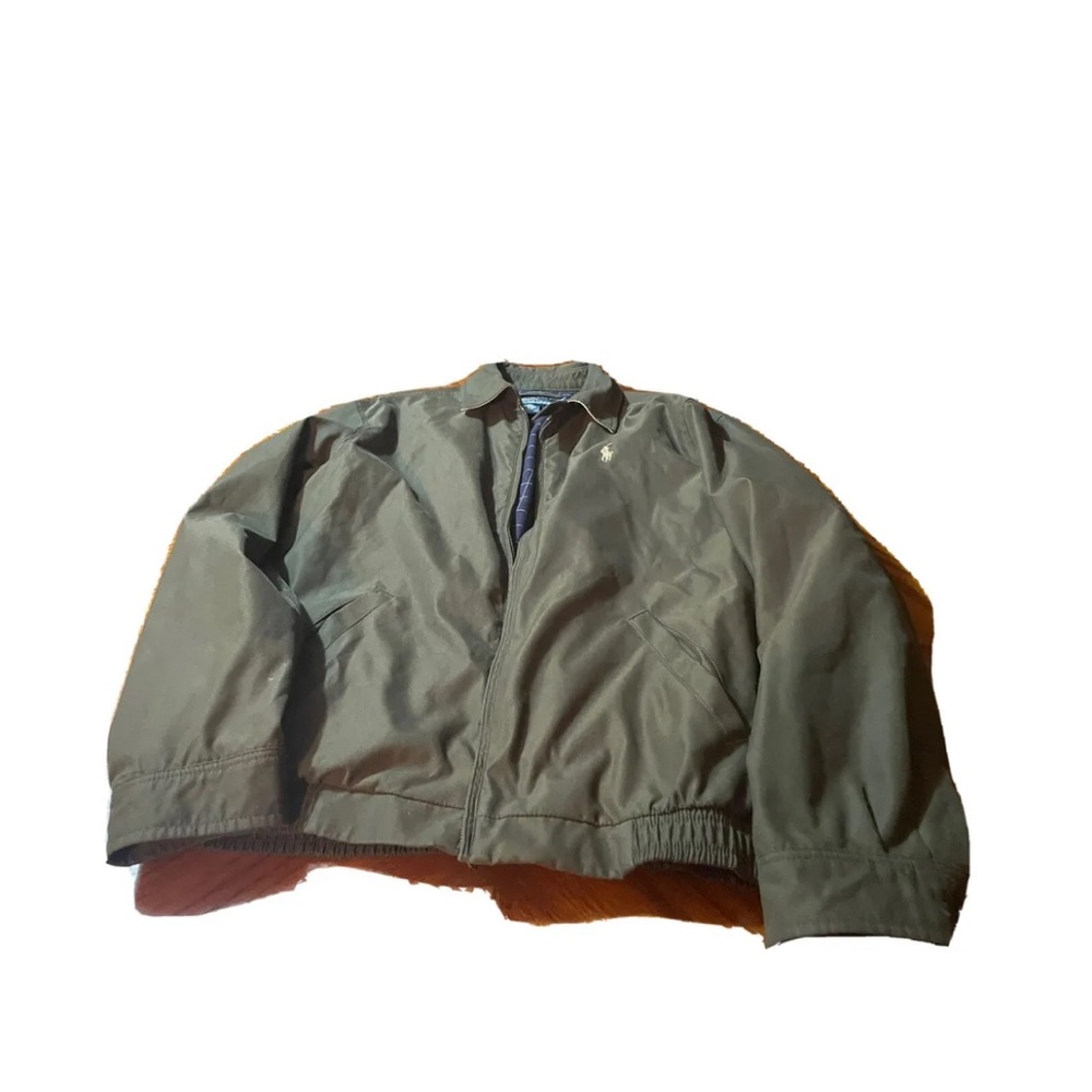 Ralph Lauren Mens Green Full Zip Up Jacket! Small